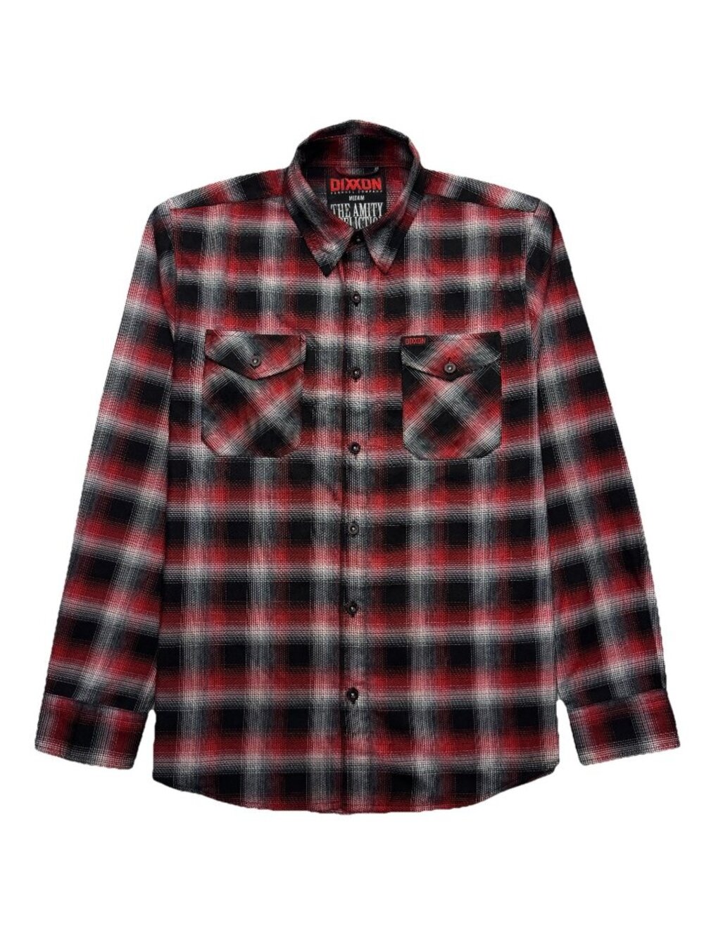 Dixxon The Amity Affliction Youngbloods Flannel Shirt Men’s M Black Red Plaid
